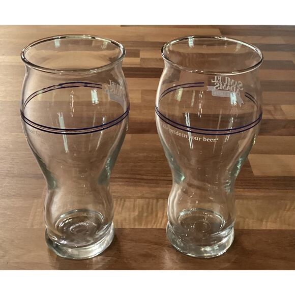 Set Of 2 Sam Adams Boston Lager Take Pride In Your Beer Pint Glasses - Picture 5 of 9